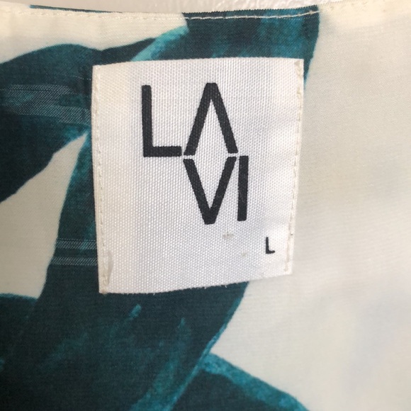 LAVI Adjustable Strap Tank - Yellow and Green - Picture 8 of 9